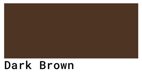 dark brown cmyk code