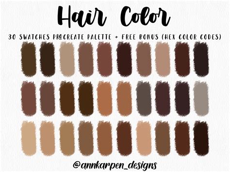dark brown hair hex code