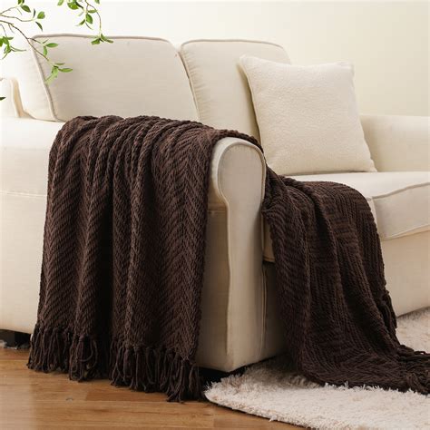 Dark Brown Sofa Throws