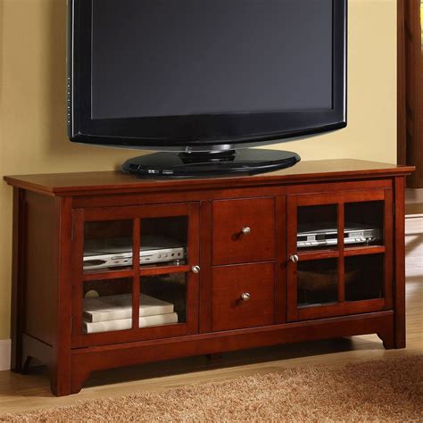 dark cherry tv stand