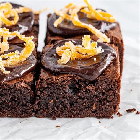 dark chocolate and orange brownies