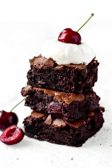 dark chocolate cherry brownies