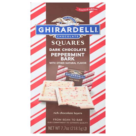 dark chocolate peppermint bark ghirardelli