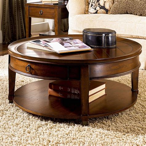 Dark Coffee Table Round