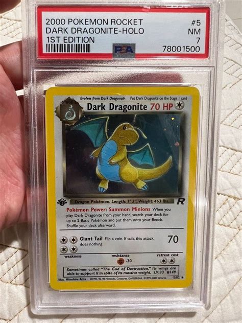 Dark Dragonite 1St Edition Psa 7