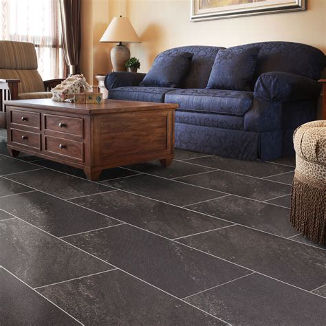 dark floor tile stone