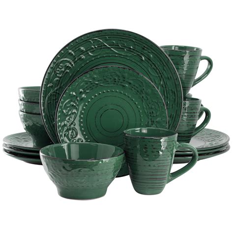 dark green dishes