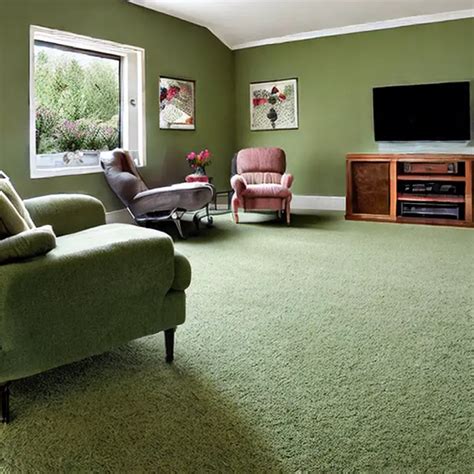 dark green walls what color rug