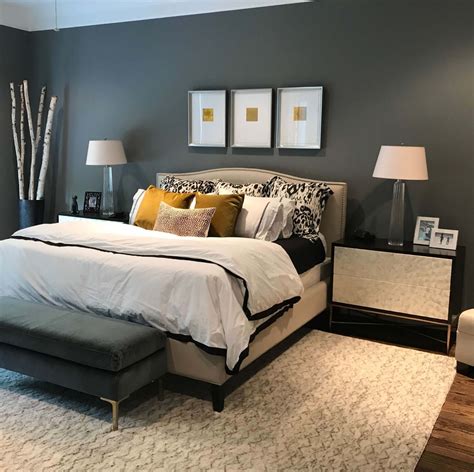 Light grey Bedroom design Black Fox Interiors