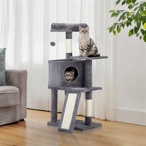 dark grey cat tree