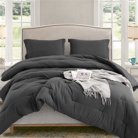 Dark Grey King Size Comforter Set