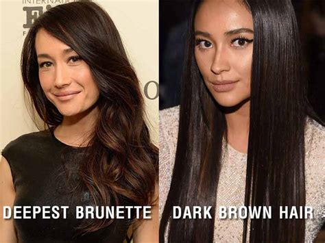 dark hair brunette meaning