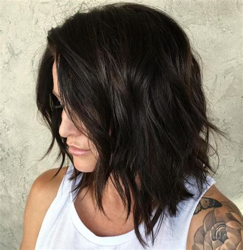 dark hair brunette modern hairstyles