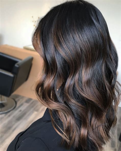 dark hair with ombre