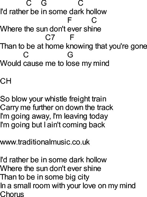 dark hollow lyrics bluegrass