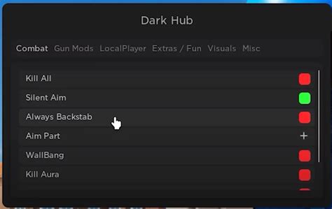 dark hub arsenal script key