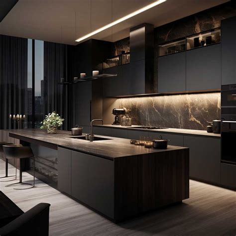 dark kitchen images
