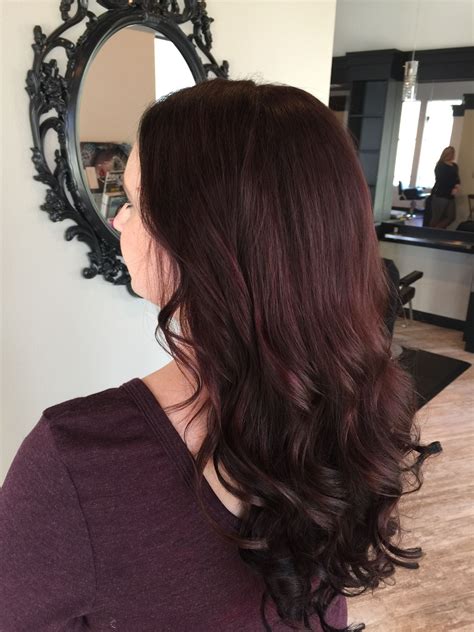 dark mahogany brown hair