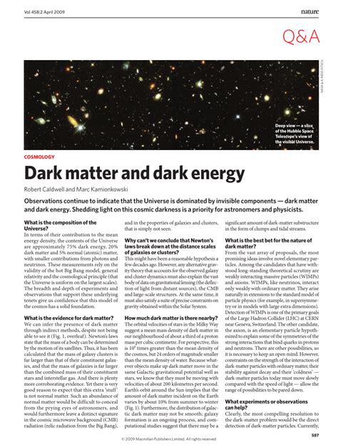 dark matter research paper