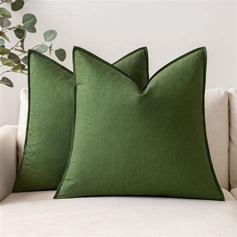 Dark Moss Green Pillows
