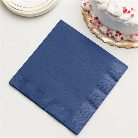 dark navy blue paper dinner napkins