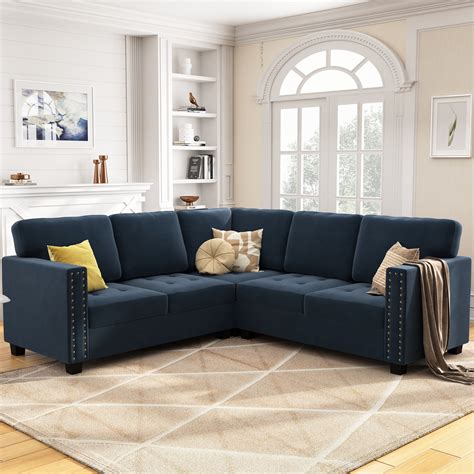 Dark Navy Sectional