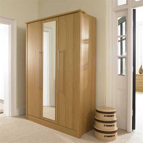 Dark Oak Mirror Wardrobe