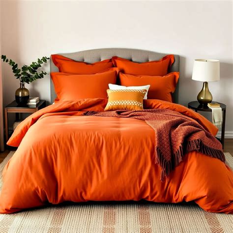 Dark Orange Bedding Set