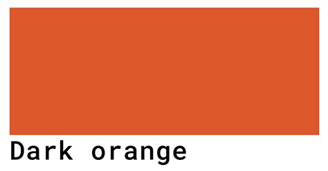 Dark Orange Cmyk Code