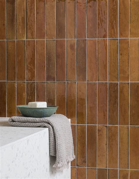 Dark Orange Wall Tiles