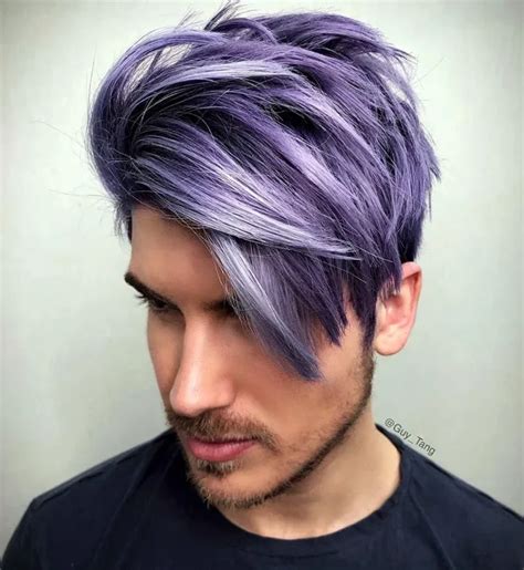 dark purple hair dye men