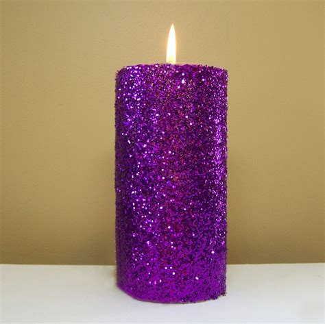 dark purple pillar candles