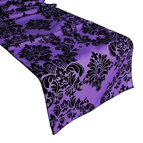dark purple table runners