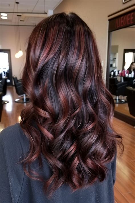 dark red brown highlights