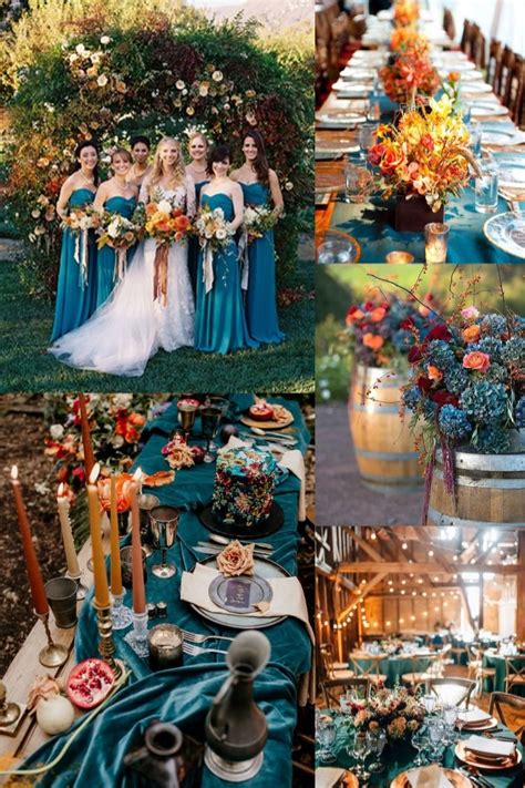 6+ Dark Teal Wedding