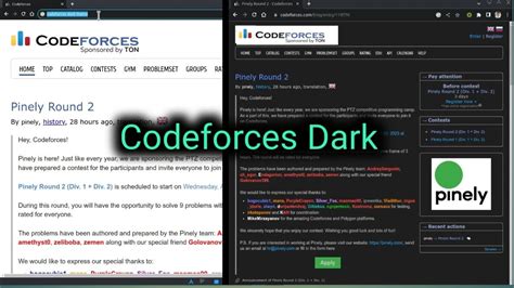 dark theme codeforces