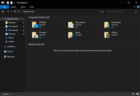 Dark Theme For File Explorer