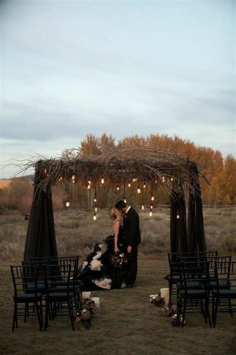 Dark Wedding Alter Ideas