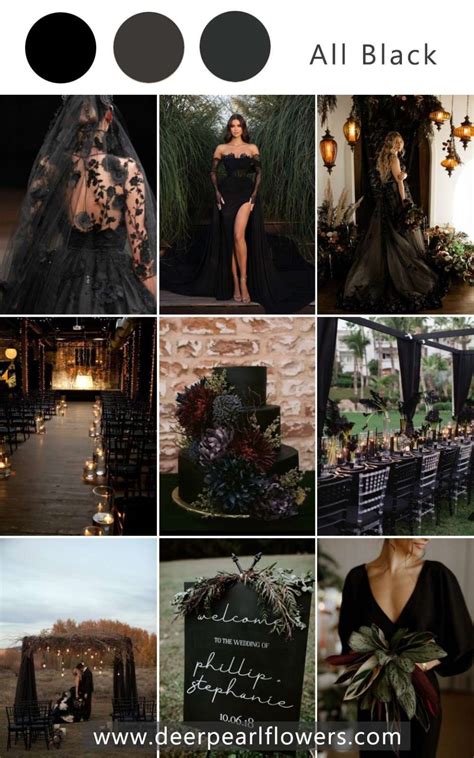 Dark Wedding Theme Ideas