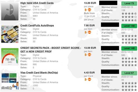 darknet sites credit card