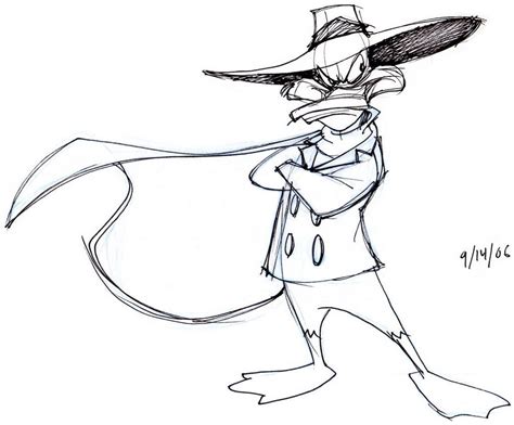 Darkwing Duck Outline