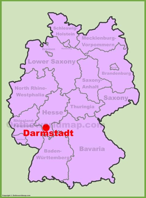 darmstadt hessen germany map