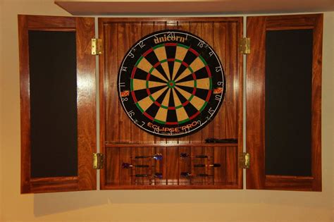 Dart Board In A Cabinet