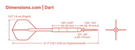 Dart Length Dimensions