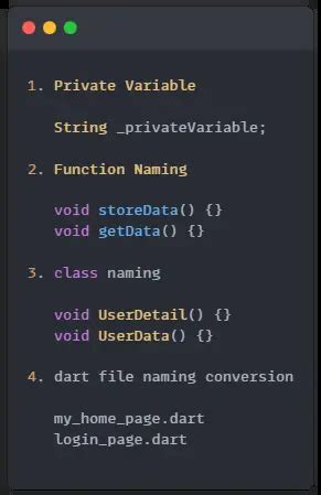 Dart Variable Naming Convention