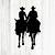 darth vader stencil images of cowboy couple on horse