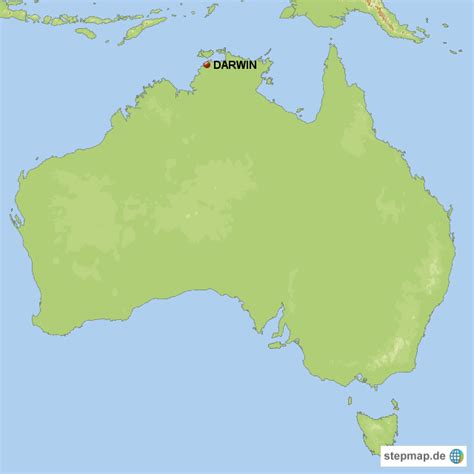 Darwin Karte Australien