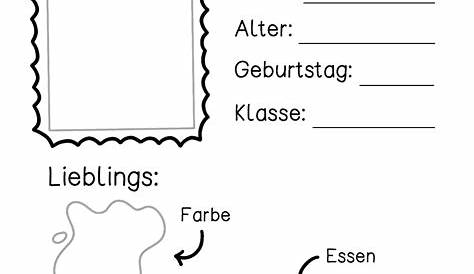Steckbrief - Das bin ich – Unterrichtsmaterial im Fach Deutsch