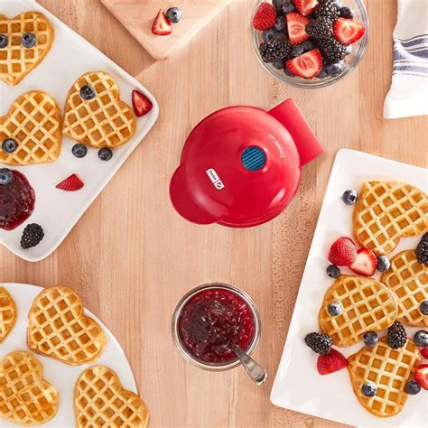 Dash Mini Heart Shaped Waffle Maker