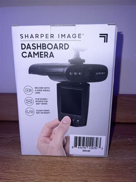 Sharper Image Dash Cam Camera for Dashboard Black 843479135268 eBay